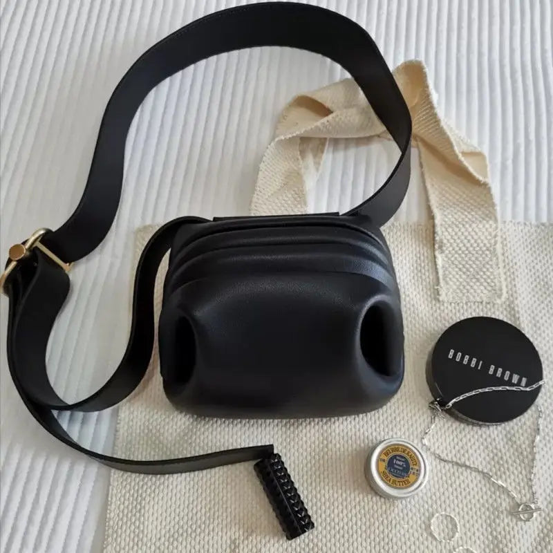 Women Chest Bag Girl PU Leather Waist Pack 2025 Winter High Quality Luxury Trend Handbags and Purses Lady Branded Fanny Pack