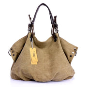 Women Canvas Messenger Bags Handbags Female Tote Bolsas Femininas Ladies Shoulder Crossbody Bags Women's Top-Handle Bags