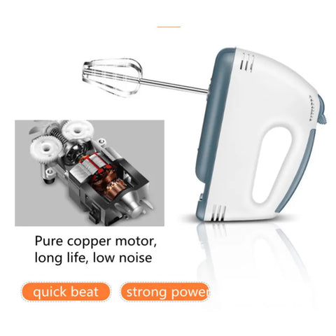 tand Hand Mixer – 7-Speed Electric Egg Beater & Food Blender for Kitchen Use