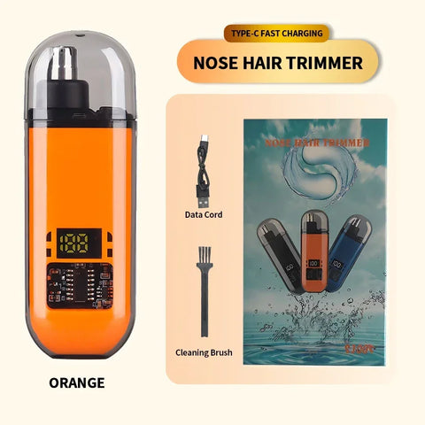 Electric 2-in-1 Ear and Nose Hair Trimmer – Portable, Professional & Pain-Free Groomer