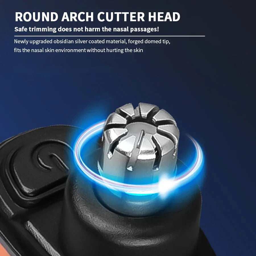 Electric 2-in-1 Ear and Nose Hair Trimmer – Portable, Professional & Pain-Free Groomer