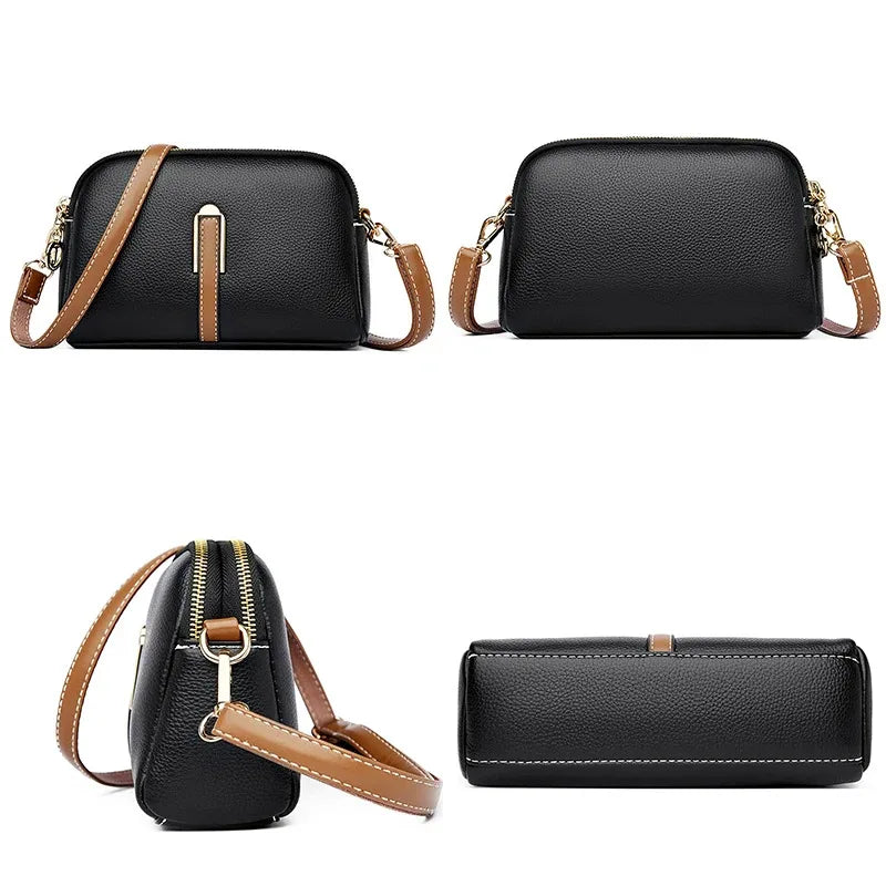 Women's Messenger Bag Women's Shoulder Bag Handbag Designer Cowhide Flap Bag Luxury Crossbody Bag For Women