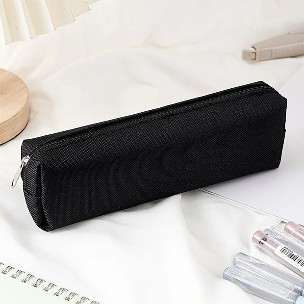 Pencil Case Portable Pencil Bags Simple Solid Color Stationery Pencil Pouch