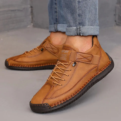 Boots Mid Top for Women British Style Retro Anti Slip Workwear Shoes Handmade Leather Loafers Casual Soft Soled Women Nude Boots