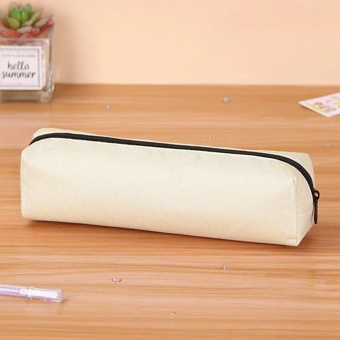 Pencil Case Portable Pencil Bags Simple Solid Color Stationery Pencil Pouch