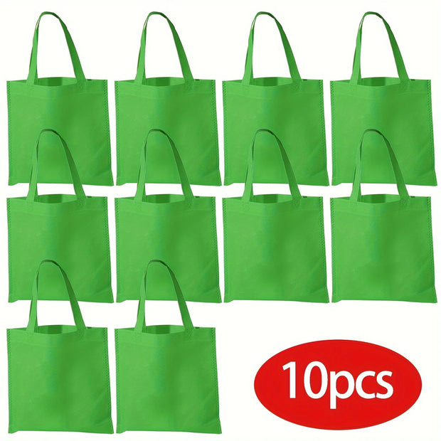 10 Colored Medium Size Candy Bags, Durable Non-woven material, Recyclable, Eco-Friendly Gift bags, Nice and Delicate Gift Bags