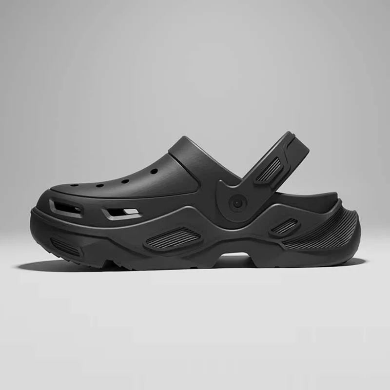 New Clogs Shoes For Women Men Platform High-heeled Outdoor EVA Non-slip Waterproof Sandals Comfortable Soft Heightening Shoes