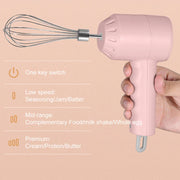 Wireless Hand Mixer – 3-Speed Portable Electric Blender for Baking & Dough