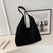 Women Suede Shoulder Bag Retro Single Shoulder Bag Large Capacity Trendy Work Handbag Stylish Vintage Hobo Bag Top Handle Bag