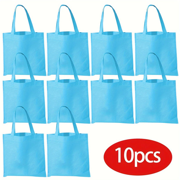 10 Colored Medium Size Candy Bags, Durable Non-woven material, Recyclable, Eco-Friendly Gift bags, Nice and Delicate Gift Bags