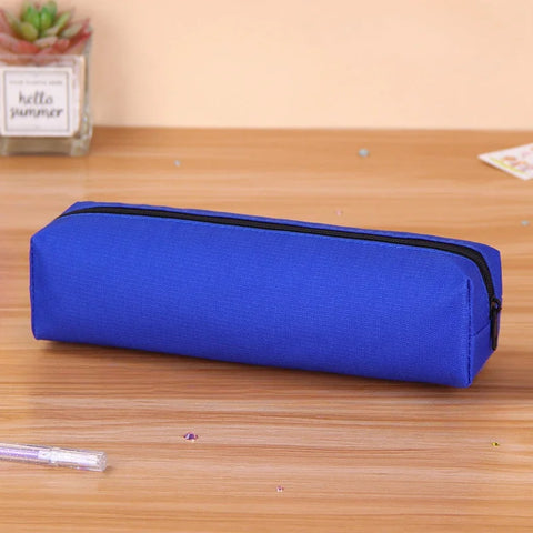 Pencil Case Portable Pencil Bags Simple Solid Color Stationery Pencil Pouch