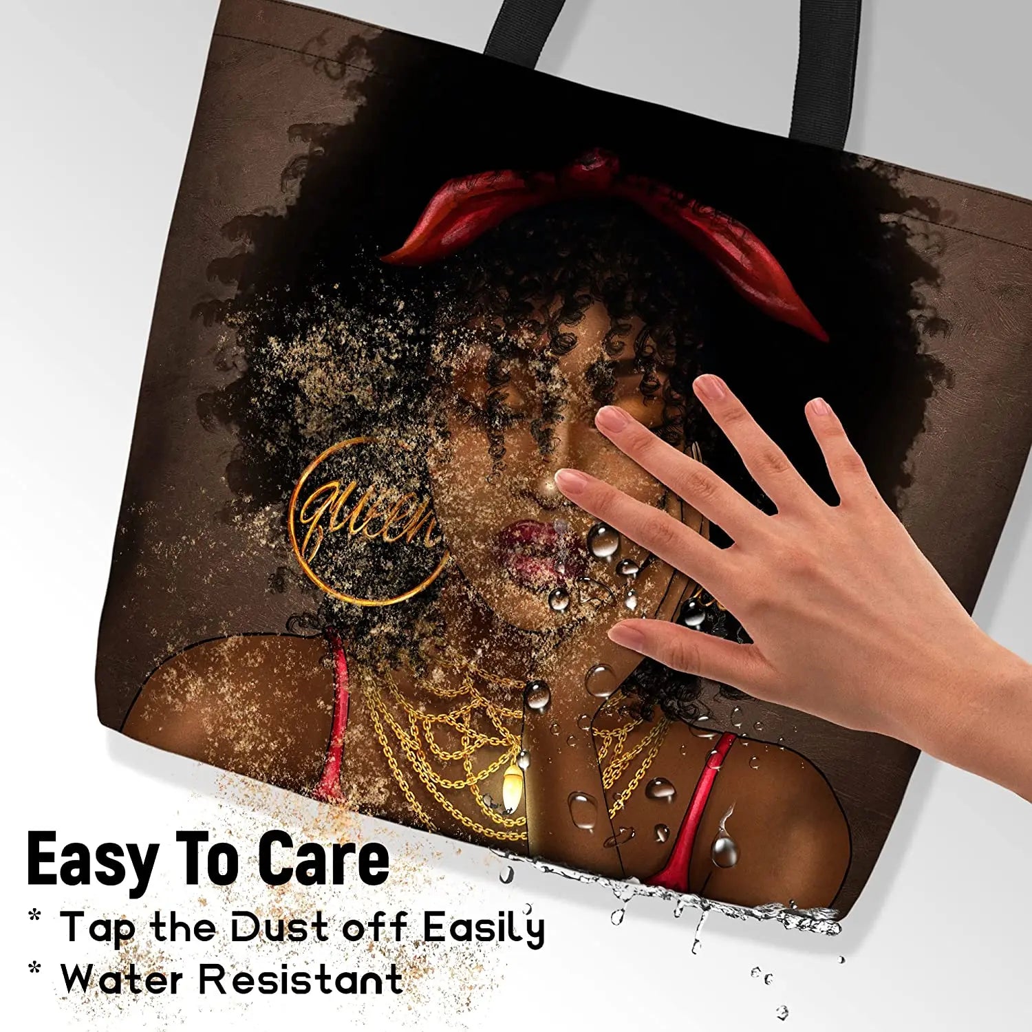Women Tote Bags African American Woman Shoulder Bag Afro Black Girl Magic Satchel Handbags For Shopping,Work,Grocery,Gym