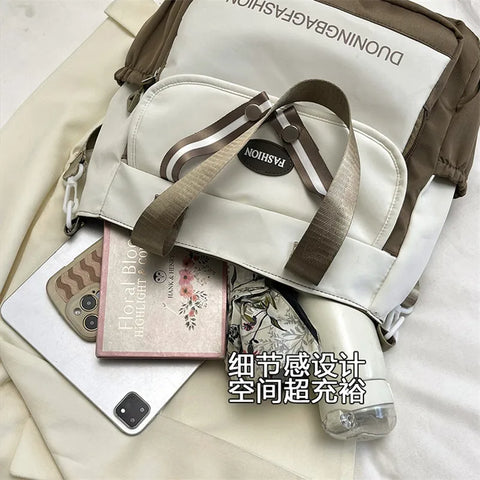 Women's Tote Bag, Large Capacity Daily Handbag, Travel Bucket Shoulder Bag, Fashion Messenger Bag,Campus School Bags Satchel