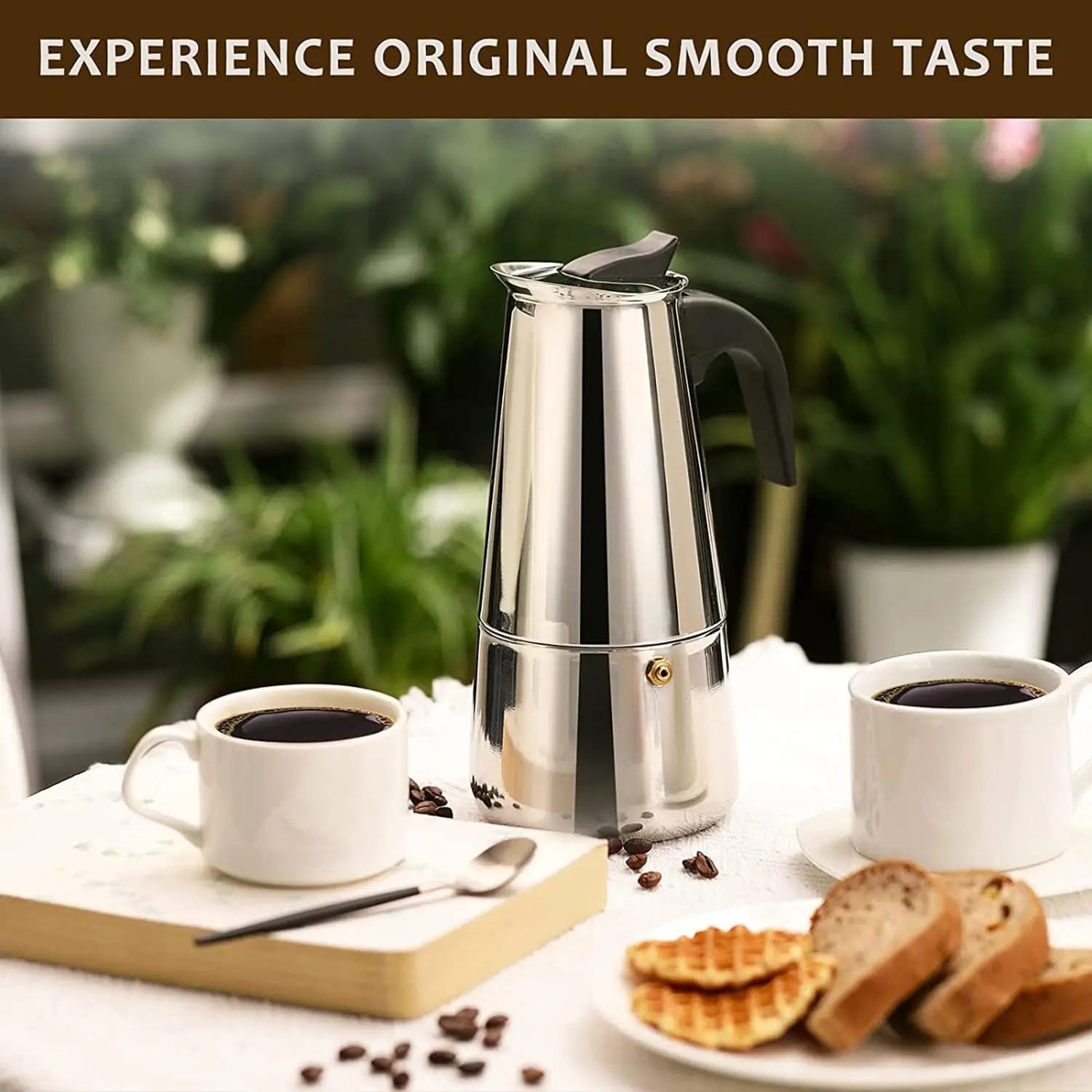 CAFEMASY Classic Moka – 4/6/9 Cup Stovetop Espresso Maker