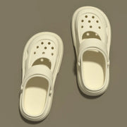 Clogs Casual Women's Slippers Luxury Design Sandals Summer 2025 Mules Platform Woman Shoes Indoor Outdoor Beach Slides Footwear