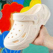 New Clogs Shoes For Women Men Platform High-heeled Outdoor EVA Non-slip Waterproof Sandals Comfortable Soft Heightening Shoes