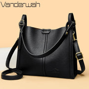 Hand Top-Handle Bags for Women 2025 High Quality Pu Leather Purse Ladies Shoulder Crossbody Bag Medium Casual Tote KAIDIFEINIROO