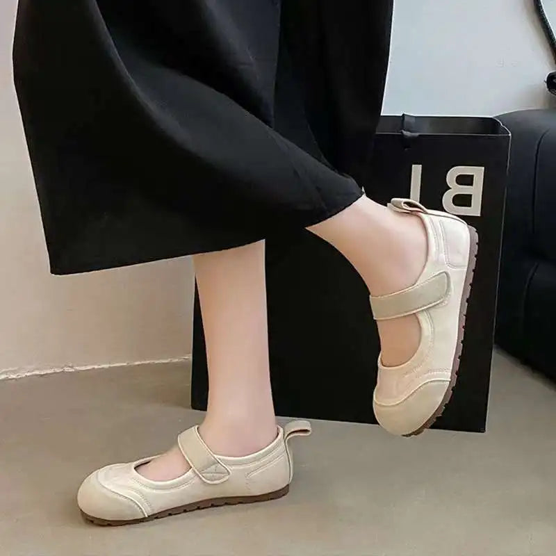 2025 New Women's Mary Jane Flats -Adjustable Strap Slip-On | Lightweight Casual Flat Shoes | Versatile Spring/Autumn Daily Wear