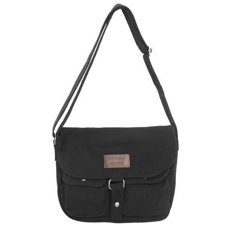 Women's School Messenger Bags For Women Shoulder Ladies Designer Handbag Solid Large Capacity Casual Canvas Shoulder Female Bags