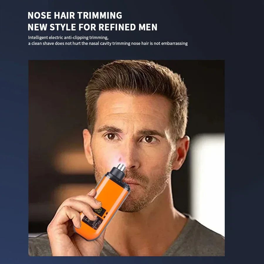 Electric 2-in-1 Ear and Nose Hair Trimmer – Portable, Professional & Pain-Free Groomer