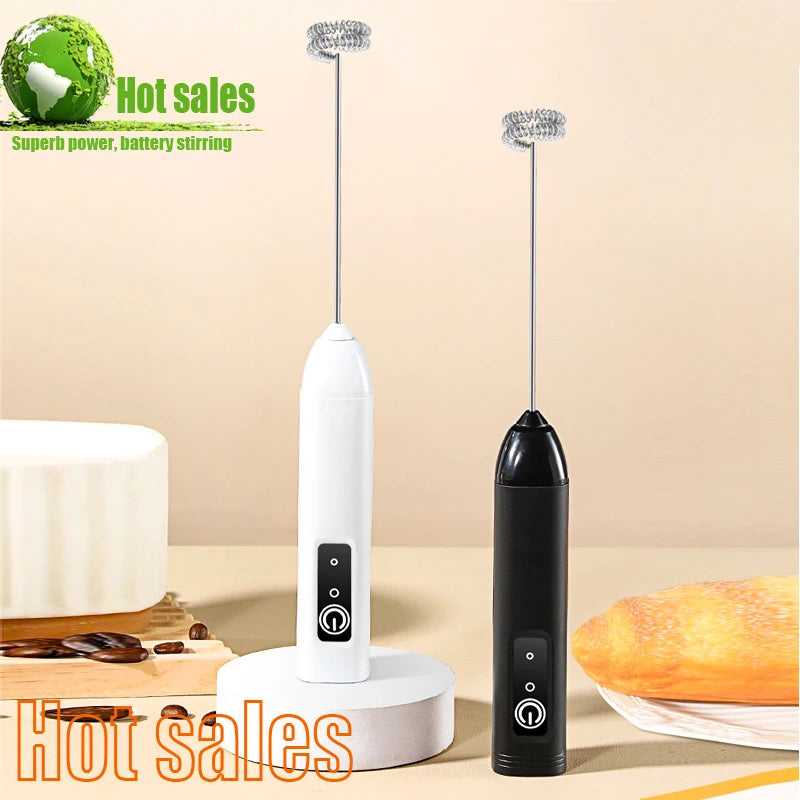 FoamWhiz Pro – Electric Milk Frother & Handheld Mixer for Coffee, Eggs & More