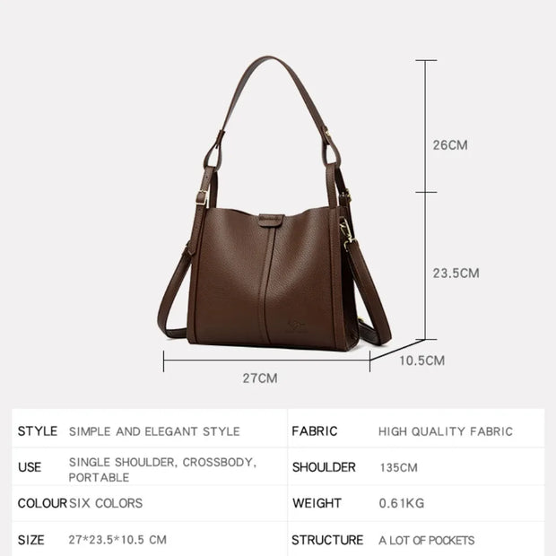 Hand Top-Handle Bags for Women 2025 High Quality Pu Leather Purse Ladies Shoulder Crossbody Bag Medium Casual Tote KAIDIFEINIROO