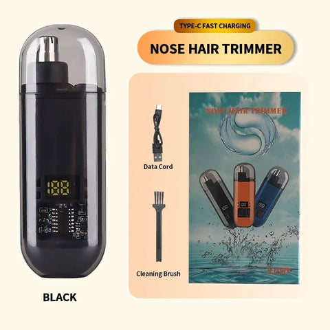 Electric 2-in-1 Ear and Nose Hair Trimmer – Portable, Professional & Pain-Free Groomer