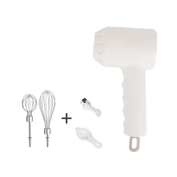 Wireless Hand Mixer – 3-Speed Portable Electric Blender for Baking & Dough