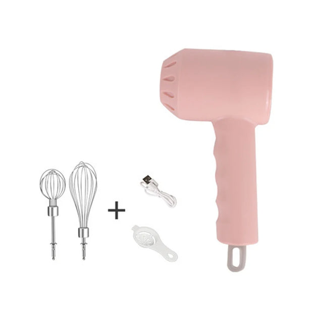 Wireless Hand Mixer – 3-Speed Portable Electric Blender for Baking & Dough