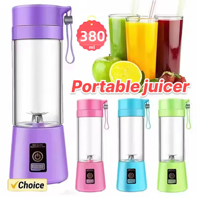 Personal Size Mini Blender – 380ML USB Rechargeable Juicer for Daily Fruit Shakes