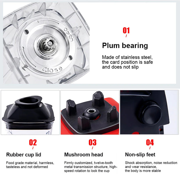 NutriMax 5000 – Heavy-Duty Blender for Healthy Drinks & Clean Eating Kitchens