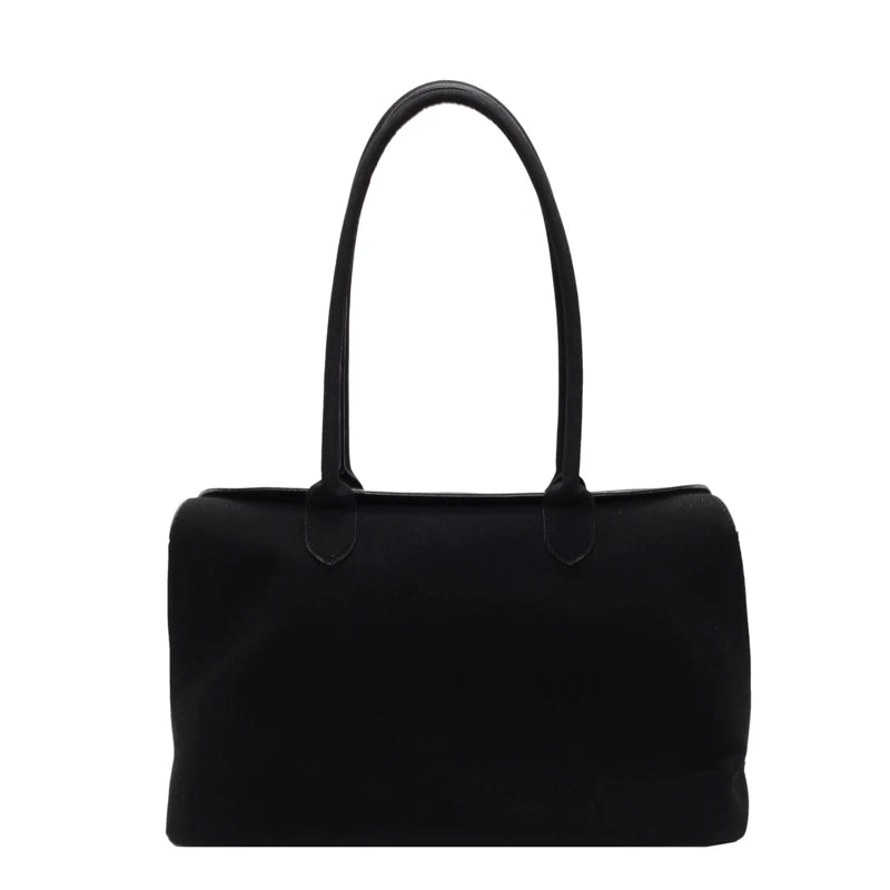Classic Faux Suede Handbags Women England Style Elegant Shoulder Bags Big Solid Designer Casual Totes Lady Retro Female Packages
