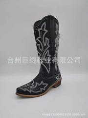 Embroidery Cowboy Boots