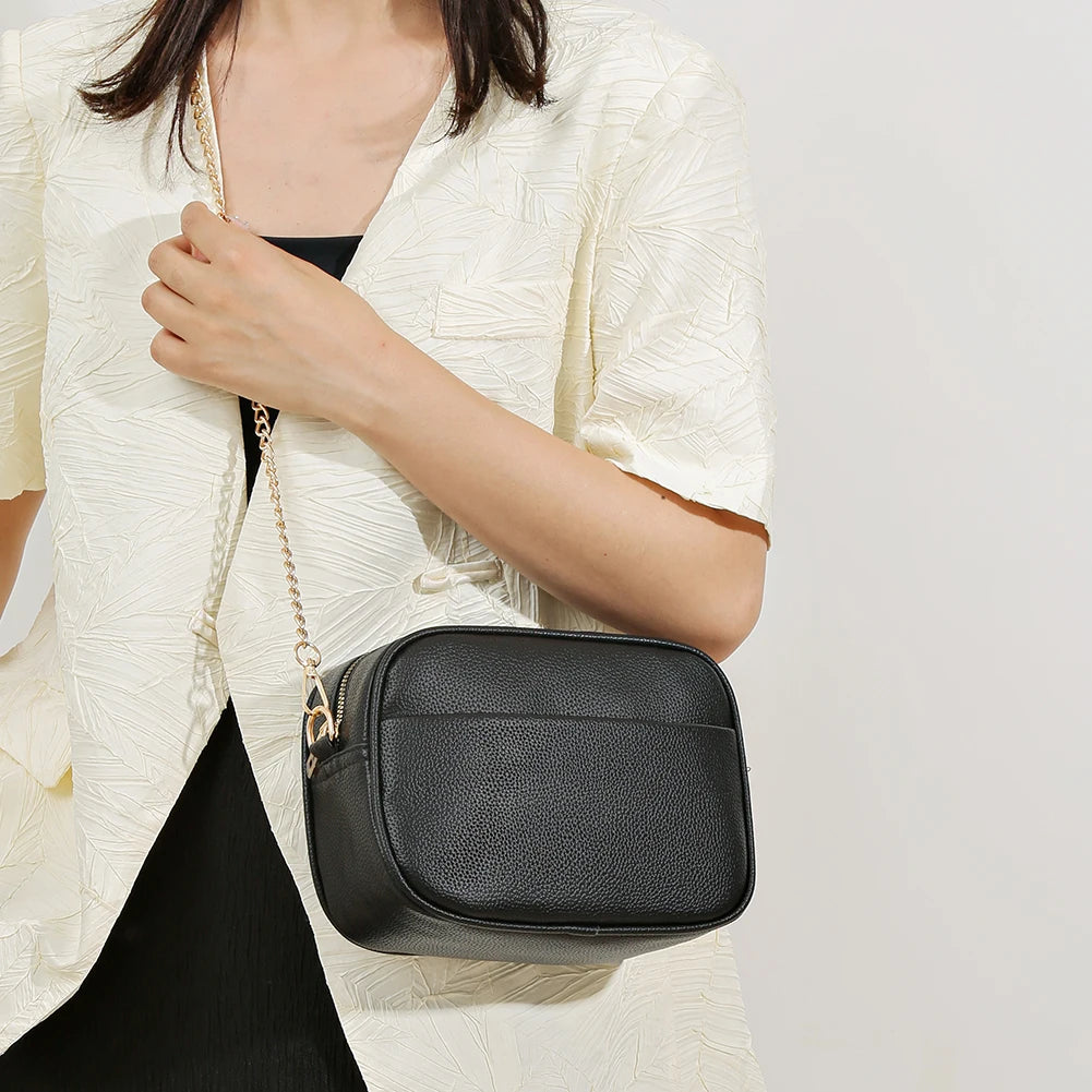 Fashion Women Handbag Luxury Brand Leather Tote Bags Classic Chain Crossbody Bag 2026 Trend Female Shoulder Bags Shopper Bolsas