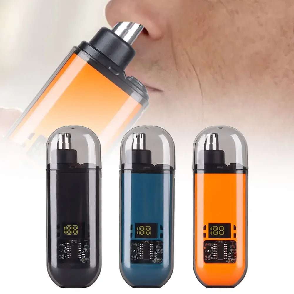 Electric 2-in-1 Ear and Nose Hair Trimmer – Portable, Professional & Pain-Free Groomer