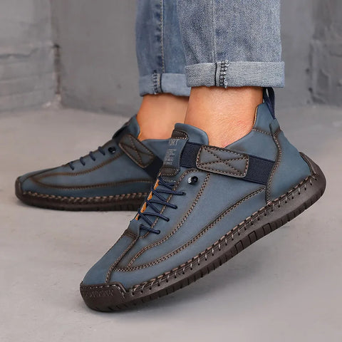 Boots Mid Top for Women British Style Retro Anti Slip Workwear Shoes Handmade Leather Loafers Casual Soft Soled Women Nude Boots