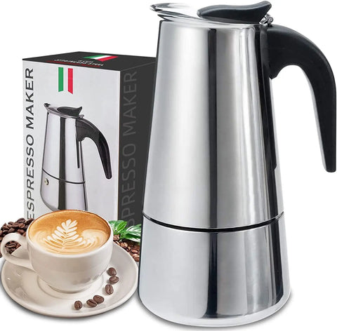 CAFEMASY Classic Moka – 4/6/9 Cup Stovetop Espresso Maker