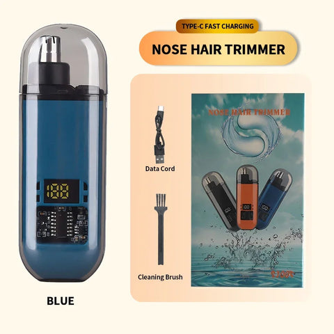 Electric 2-in-1 Ear and Nose Hair Trimmer – Portable, Professional & Pain-Free Groomer