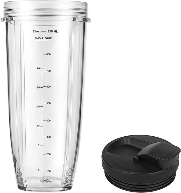 Ninja BL480/BL482/BL640 Compatible Cups – 3-Pack Replacement Set (18/24/32oz)