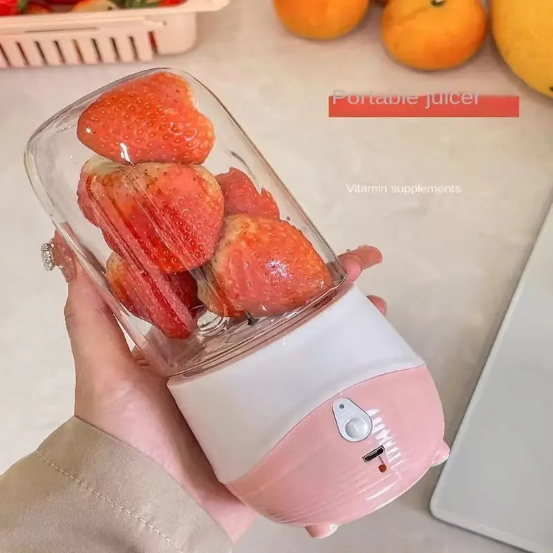 Mini Portable Juicer Blender – USB Rechargeable Smoothie Maker for Daily Use