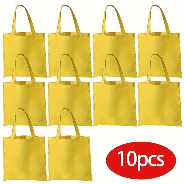 10 Colored Medium Size Candy Bags, Durable Non-woven material, Recyclable, Eco-Friendly Gift bags, Nice and Delicate Gift Bags