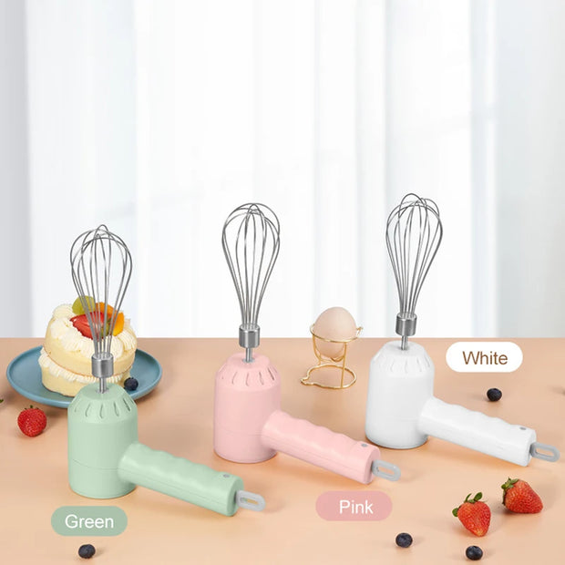 Wireless Hand Mixer – 3-Speed Portable Electric Blender for Baking & Dough