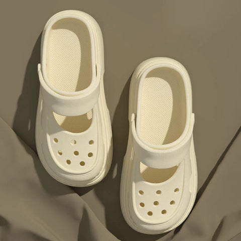 Clogs Casual Women's Slippers Luxury Design Sandals Summer 2025 Mules Platform Woman Shoes Indoor Outdoor Beach Slides Footwear