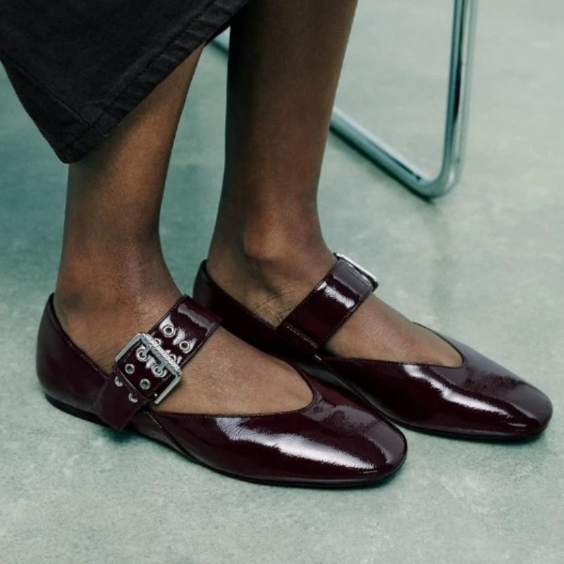 2025 Shoes Women Flats Shallow Mouth Autumn Pointed Toe Loafers Ballerinas New Fall Leopard Retro Dress Shoes Zapatos De Mujer
