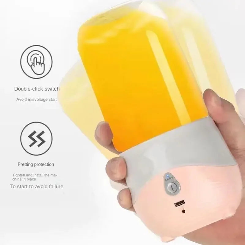 Mini Portable Juicer Blender – USB Rechargeable Smoothie Maker for Daily Use