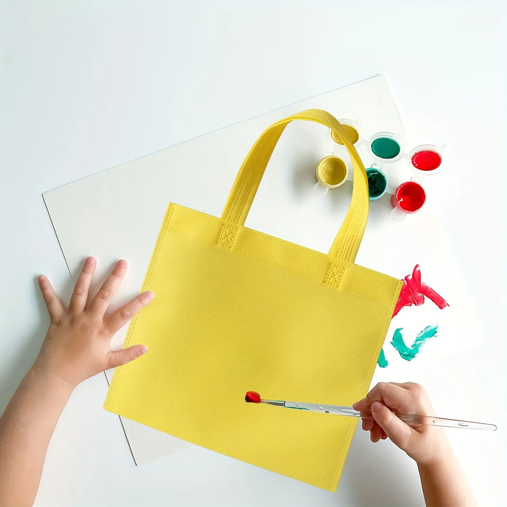 10 Colored Medium Size Candy Bags, Durable Non-woven material, Recyclable, Eco-Friendly Gift bags, Nice and Delicate Gift Bags