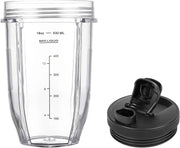 Ninja BL480/BL482/BL640 Compatible Cups – 3-Pack Replacement Set (18/24/32oz)