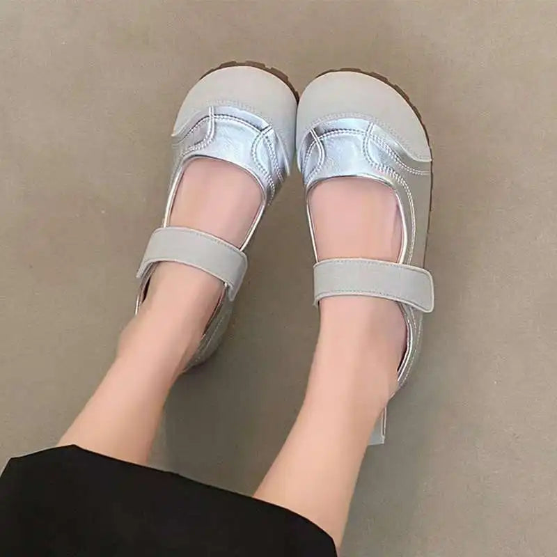 2025 New Women's Mary Jane Flats -Adjustable Strap Slip-On | Lightweight Casual Flat Shoes | Versatile Spring/Autumn Daily Wear