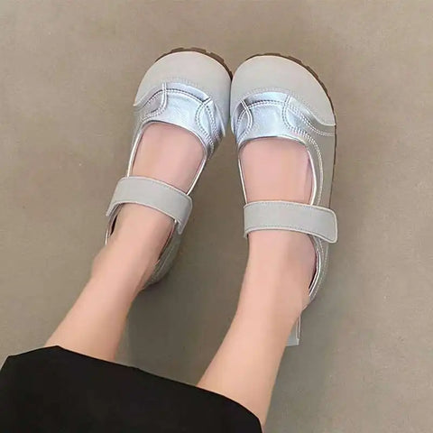 2025 New Women's Mary Jane Flats - Adjustable Strap Slip-On, lightweight and stylish, perfect for all-day wear.
