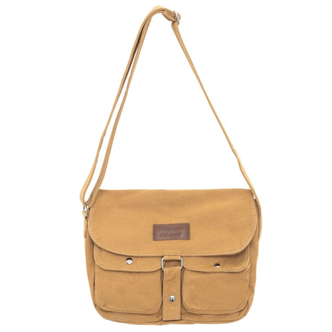 Women's School Messenger Bags For Women Shoulder Ladies Designer Handbag Solid Large Capacity Casual Canvas Shoulder Female Bags